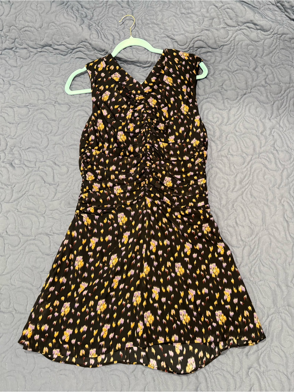 Banana Republic Black Abstract Mini Dress